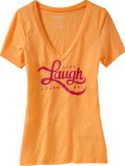 Women's Graphic Jersey V-Neck Tee (Old Navy)